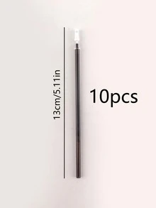 10pcs/set Refillable Erasable Neutral Pen, Black - Black - View 6