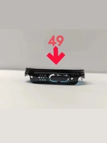 Compatible With Apple Watch Case Ultra 49mm Waterproof Cover Film Integrated Modified Case - Silver - View 6