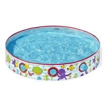 Piscina Infantil Circular Bestway 435 Litros Premium - Azul - Visão 3