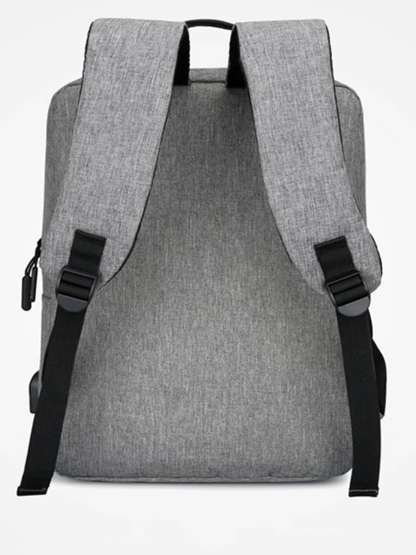 Men's Casual Double Backpack With Large Capacity For Laptop And Travel