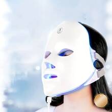 Aedwdpe Led Light Therapy Facial Mask, Home Beauty Instrument For Skin Care - 白色 - 查看 6