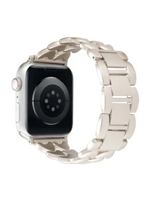 1 Piece Of Double Row Heart-Shaped Metal Watch Strap, Compatible With Apple Watch Series Ultra/Se/8/7/6/5/4/3/2/1 Series Replacement Wristband 38/40/41/42/44/45/49mm As A Gift For Students Returning To School