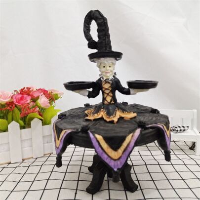 1pc Halloween witch display table work table witch plate decoration decoration design decoration home decoration