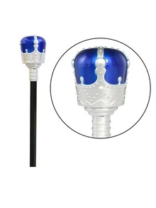 King Scepter Cosplay Prop For Halloween, Plastic Wand For Children's Princess And Prince Photo Taking - Blue - View 2