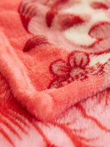 1pc Printed Thin Quilted Blanket For All Seasons, Made Of Gold Mink, Perfect For Summer Nap And Bedroom Home Decor