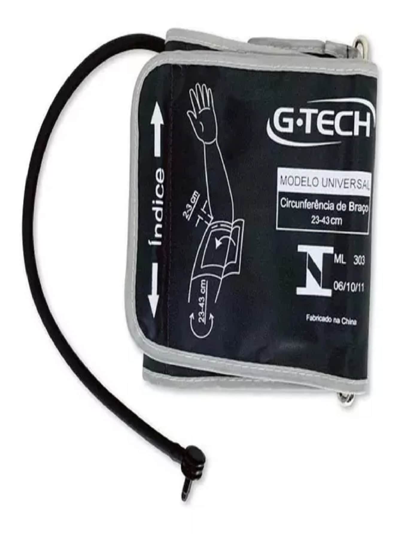 Braçadeira para Aparelho De Pressão Digital Braço Gtech - Preto - Visão 1