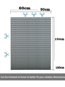 1pc Solid Color Cordless Pleated Fabric Shade Temporary Blinds Suitable For Living Room, Office, Bedroom, Kitchen, Bathroom Gifts Birthday Graduation