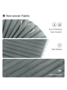 1pc Solid Color Cordless Pleated Fabric Shade Temporary Blinds Suitable For Living Room, Office, Bedroom, Kitchen, Bathroom Gifts Birthday Graduation