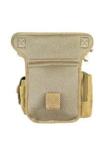 1入組卡其色顏色便攜耐磨腿袋合適的適用於戶外運動