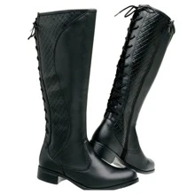 Women Fashion Boots - Negro - Ver 4