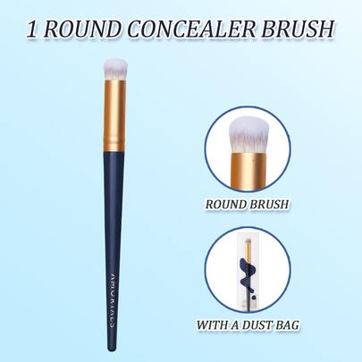 Amortals Cọ che khuyết điểm 1 chiếc, đầu tròn, che phủ hoàn hảo các vùng da quanh mắt, nếp gấp mũi má và các khuyết điểm trên khuôn mặt. Lông cọ chất lượng cao, chắc chắn và mềm mại, nhẹ nhàng trên da. Tiện lợi và hiệu quả trong việc che khuyết điểm. (Từ khóa: Cọ nền, Cọ che khuyết điểm, Cọ má hồng, Cọ tạo khối, Cọ má hồng, Cọ bronzer, Cọ phấn phủ, Cọ nền, Cọ má hồng, Quà tặng)