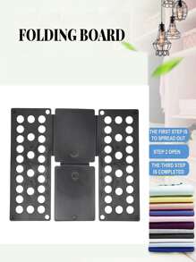 小号衬衫折板 衬衫折衣板 衣服折板 T恤折板 衬衫折板 衣服折板 折衣板 洗衣折板 方便快捷 浴室架子 - 黑色 - 查看 1