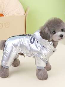 三色四腿加厚棉服，防水、防风、保暖宠物服装，猫狗厚冬季夹克