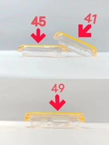 夜光保护壳适用于 Apple Watch，兼容 Apple Watch 系列，透明 PC 硬壳，配有彩色保险杠和镂空设计，可作为返校学生的礼物 - 綠色 - 查看 6