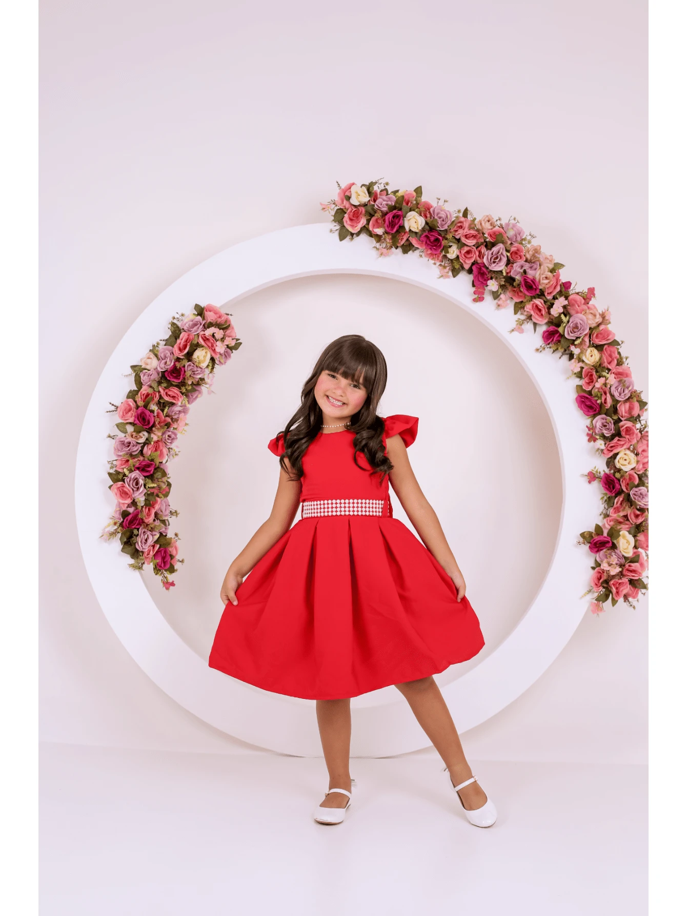 Young Girls Dresses - 紅色 - 查看 1