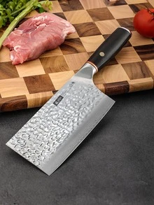 Cuchillo De Cocina De Acero De Damasco - Bronce - Ver 2