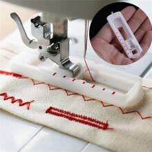 1pc Sewing Machine Presser Foot Buttonhole Foot Snap-on Buttonhole Presser Foot - Silver - View 1