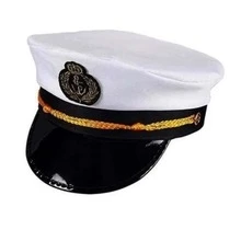 Chapéu De Polícia E De Marinheiro Fantasia Festa Adulto Carnaval Haloween Cosplay - marinheiro - Visão 3