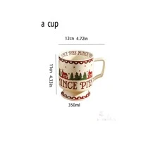 1pc Christmas Ceramic Tableware Plate Or Bowl - Multicolor - View 6