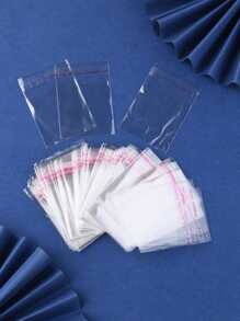 Approximately 200pcs Double Layer Opp Bags For Jewelry Packaging (7 Threads) - Clear - View 5
