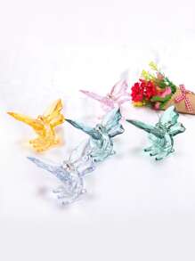 5入組3.3英寸女孩透明蝴蝶髮夾,美麗蝴蝶髮夾髮飾適合女孩和女性 - 彩色 - 查看 2