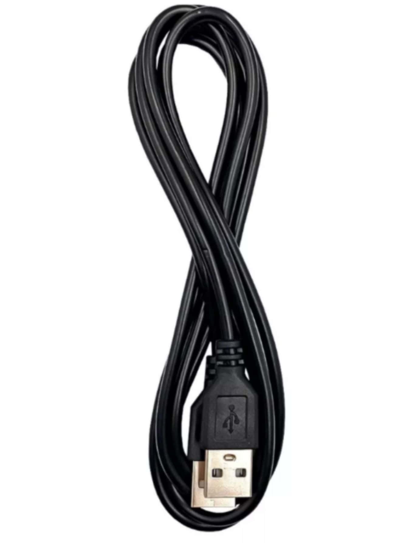 Cabo Usb Macho X Macho nas Duas Pontas - Preto - Visão 1