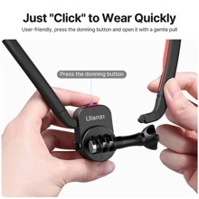 Ulanzi Go Schnell Magnetischer Nackenhalter Halterung für GoPro Hero 11 10 9 8 7 6 5 Insta360 Kompatibel mit Osmo Action Kamera Zubehör