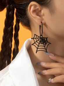 時尚哥特式蜘蛛懸垂耳環合適的適合女士 - 萬聖節耳墜 - 查看 6