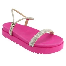 Women Flat Sandals - Màu Hồng Tươi - Xem 3