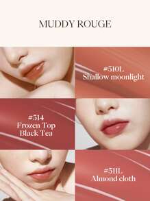 JOOCYEE 持久亮泽唇膏 513 红泥蜂蜜保湿润唇膏，不粘杯丰盈保湿润唇膏 - #513紅泥霜糖 - 查看 7