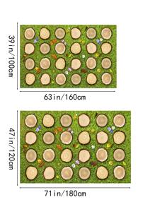Colorful Classroom Rug With Large Tree Stumps, Slip Resistant Backing, For Elementary School Classroom Seating Areas - 100*160 - View 6