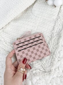 Ví cầm tay siêu mỏng tối giản nhỏ gọn 6 thẻ Ví đựng nhiều thẻ thời trang nam và ví ngắn đơn giản sử dụng hàng ngày màu hồng nóng Ví đựng thẻ Ví đựng danh thiếp Ví đựng thẻ tín dụng dành cho phụ nữ Ví mini đựng thẻ Ví đựng thẻ - Hồng - Xem 4