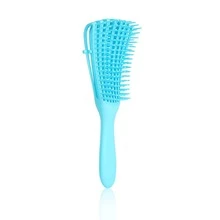 Cepillo Para Desenredar Peinar De Plástico Hueco/cepillo De Ventilación Para Mujeres, Adecuado Para Cabello Graso, Húmedo, Seco Y Espeso, Ayuda A Agregar Volumen, Masaje Y Peinado Del Cabelludo, Diseño De Ventilación Y Diseño De Ocho Garas, Materiales Duraderos De Alta Calidad, Con Empaque Op - Negro - Ver 9