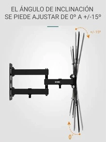 Articulated VESA Screen Monitor TV Stand From 23 To 55 Inches - Black - View 3