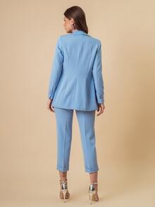 Women Blazers - Blue - View 4