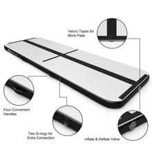 Goplus 10FT Air Track Inflatable Gymnastics Tumbling Mat w/ Pump - Black - View 6