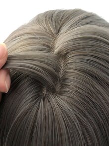1 cái Sợi tổng hợp Chống nóng Kẹp tóc thẳng In Màu xám Dần dần Xanh , 14 Inch Dài , Chế tạo Chất xơ , Thích hợp Đối với Sử dụng hàng ngày , Tự nhiên Và Thực tế Sai - Ombre - Xem 7