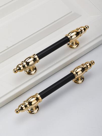 2pcs/pack Plastic Drawer Knobs, Cabinet Handles, Wardrobe Pulls With Screws