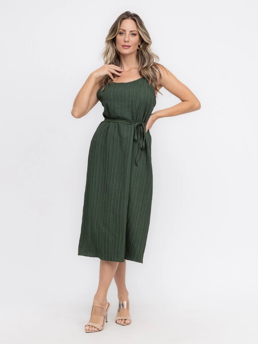 Women Dresses - 軍綠色 - 查看 1