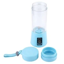 Licuadora Portátil USB Recargable Mini Eléctrico Viaje Jugo de Batidora para Fruta Verdura - Azul - Ver 2