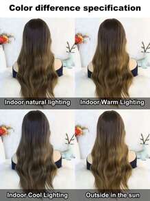Tóc giả nữ dài 26 inch tự nhiên không keo, sợi mềm, chịu nhiệt, kiểu tóc giả nữ quyến rũ, có mái bằng, dùng cho tiệc tùng hàng ngày, kèm 1 mũ đội tóc giả - Nhiều màu - Xem 7