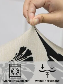 2入組葉子印花翼背扶手椅椅套，現代風格彈性聚酯纖維可拆卸沙發套，適合客廳和臥室裝飾 - 彩色 - 查看 3