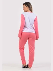 Women Sports Sets - 淺粉色 - 查看 3