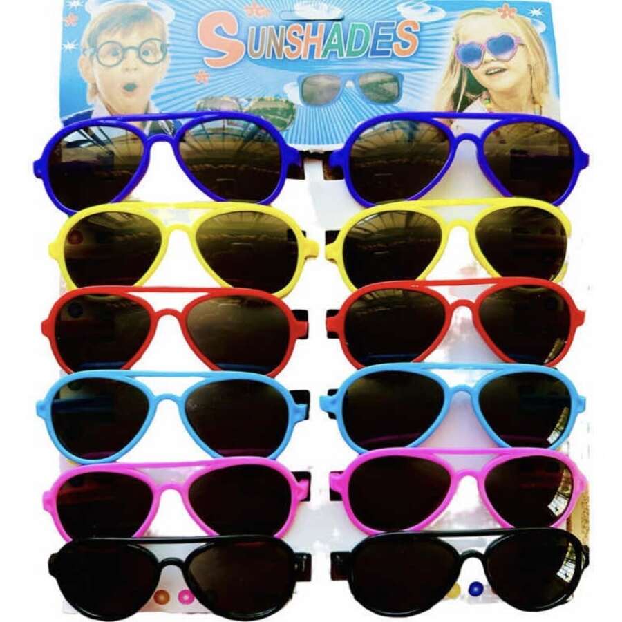 12 lentes para fiestas de Niños, Lentes de sol para niños, Fiestas y recuerdos