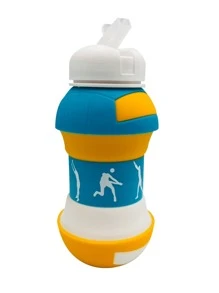 Botella para agua con forma de balón de voleibol - Azul - Ver 2