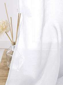 1 bucată perdea transparentă albă elegantă pentru camera de zi/dormitor