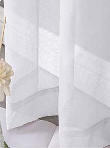 1 bucată perdea transparentă albă elegantă pentru camera de zi/dormitor