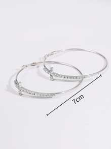 1雙交叉形狀耳環適合女士