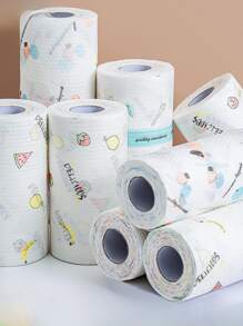 50/100/200入組/捲廚房紙巾一次性清潔布，不脫絮、防油，適用於濕擦與乾擦，鬆軟抹布 - 顏色隨機 - 查看 2