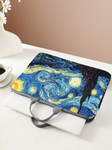 油画图案印花笔记本电脑包 笔记本电脑内胆包 学校学生用电脑包 笔记本电脑包 电脑包 笔记本电脑公文包 iPad 保护套 iPad 保护套 平板电脑保护套 商务旅行用 学校 大学 办公室 学生用 教师 教师礼物 教师用品 教师包 感谢老师 大学包 大学用品 返校学习用品 教师必备品 大学生教室笔记本电脑包 教室包 教师收纳包 教室收纳包 - 彩色 - 查看 3